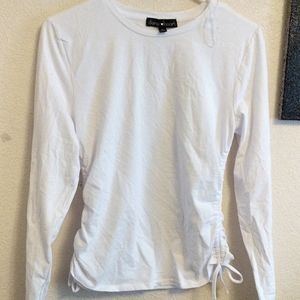 Derek heart long sleeve white shirt size large